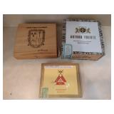 Lot of 3 Cigar Boxes