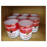 (8) Vintage Campbells Tomato Soup Glasses