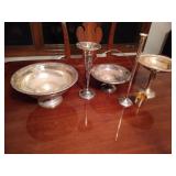 Group of Sterling incl Damask