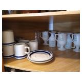 8 Irish Coffee Mugs, Orbit Stoneware, Diet Coke