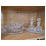 Group of Asst Relish Trays & Dishes