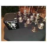 Pair Candleabras & Leonard Champagne Bucket