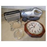 Vaccum, Radio, Clock, 2 Ash Trays