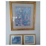 3 Framed Artwork