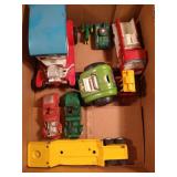 Box Vintage Toys incl Tonka, Auburn Rubber