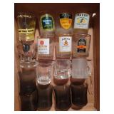 Group of asst Shot Glasses, Skewers, Bottle Opener