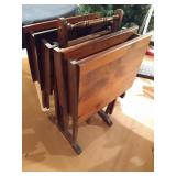 5 pc TV Tray Table Set