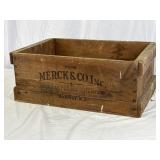 Merck & Co. Inc Manufacturing Chemists Crate.