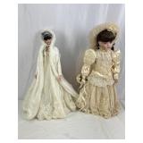 2 Porcelain Dolls