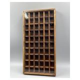 Wooden Wall-Hanging Thimble Display Box