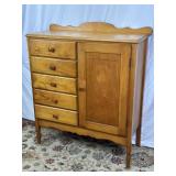 Cherry Dresser W/Chest of Drawers.