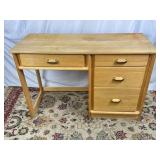 4 Drawer Wood Desk. (Water Staining on top)