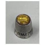 Vtg Pewter Cedar Point Thimble