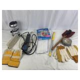 Misc Home Items: Large Plastic Bucket, Lantern,