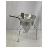 Vtg Wear-Ever Aluminum Cone Sieve Strainer
