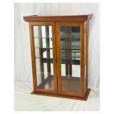 Curio/Display Cabinet. 20In W, 9In D, 26In T.
