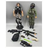 2 G.I.Joe Dolls with Accessories