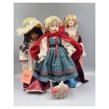 3 Porcelain Dolls