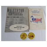 Walkerton Centennial Memorabilia