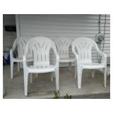 Stackable Plastic Outdoor Chairs