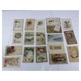 New Years & Christmas Post Cards. 1920-50