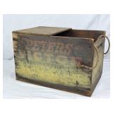 Peters Small Arms Ammunition Ammo Wood Box Crate