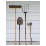 AX, Pitch Fork, Shovel, Push Broom