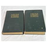 Vol. 1 & 2 Lincoln Library Of Essential-