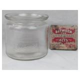 Fresherator Jar no Lid, Cigar Tin