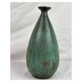 CLEWELL COPPER CLAD POTTERY VASE 8.5In Tall.