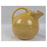 Yellow Pottery Ball Pitcher Marked #547