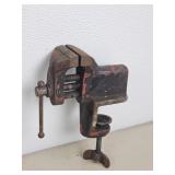 Vintage Cast Iron Clamp-On Bench Vise, 2.5" Jaw