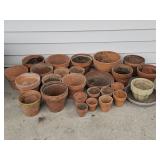Group of Terracotta Clay Pots
