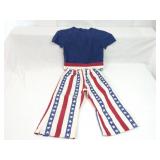 Homemade Patriotic Kids Outfit Probably Size 2 o