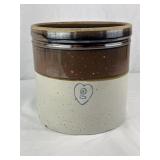 Burley Winter Blue Heart No. 2 Two Tone Crock