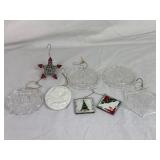 VTG Glass and Light-Up Star Christmas Ornaments