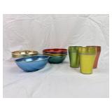 Aluminum Bowls, Heller Hostess Ware Cups