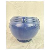 Cobalt Blue Nelson McCoy 'Leaves And Berries' Vase