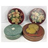 Four VTG Candy Tins.