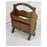 Walnut Magazine Rack.