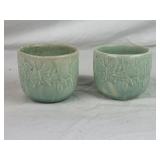 Pair of Nelson McCoy Pottery Butterfly Jardiniere-