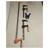 (1) 36' & (2) 12' Bar Clamps, (1) Spring Clamp
