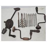 Antique Breast & Hand Drills & Bits