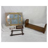 Picture Frames, & Book Holder.