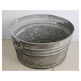 Large Galvanized Wash Tub