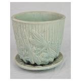 Vtg McCoy Dragonfly Flower Pot Planter