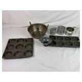 Baking Sheets, Cake Pan, Measuring Cups, Etc