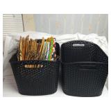 Storage Bins, Wooden Hangers