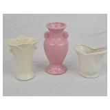 (3) Small Vases 3' - 5.25'