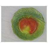 Milk Glass Apple Plate 5.25'